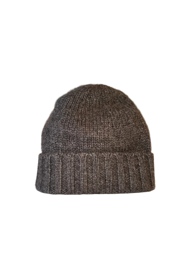 stella pure cashmere beanie in grey