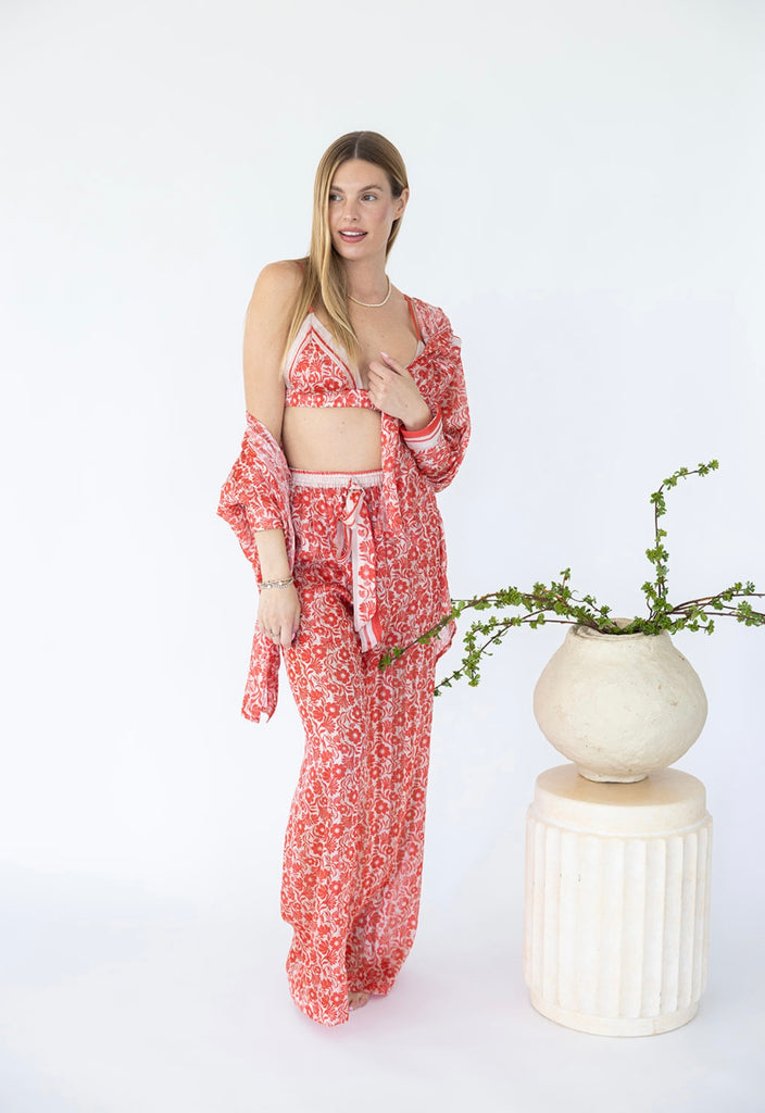 Nitzan Bra in Red Print