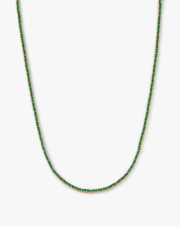 Baby Heiress Necklace in Emerald 18