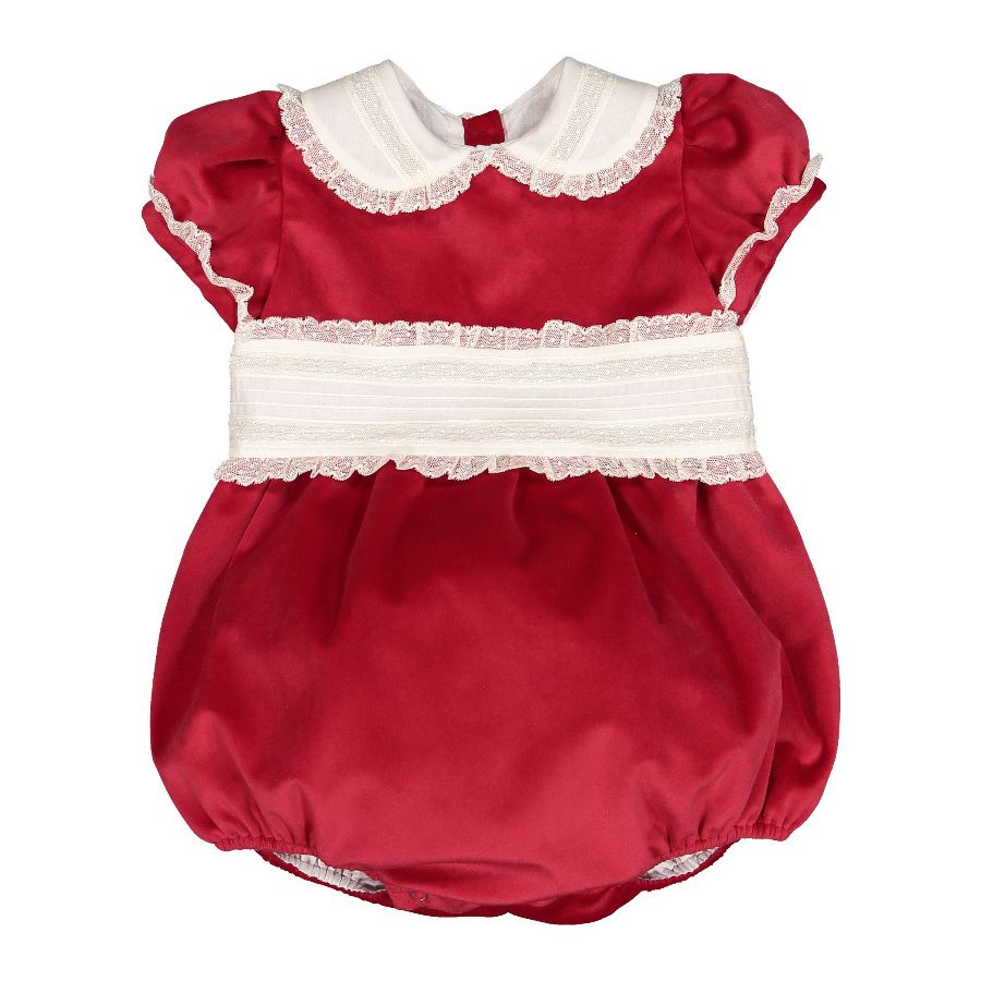 Santa Red Velvet Romper