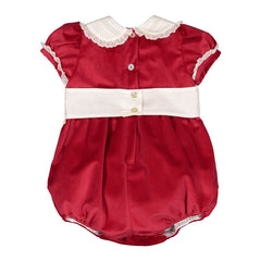 Santa Red Velvet Romper