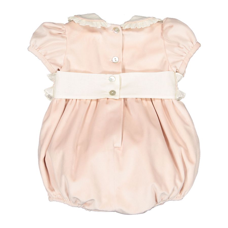 Powder Pink Velvet Romper