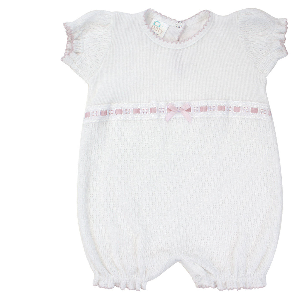Bubble w/ Eyelet Trim in White