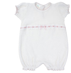 Bubble w/ Eyelet Trim in White