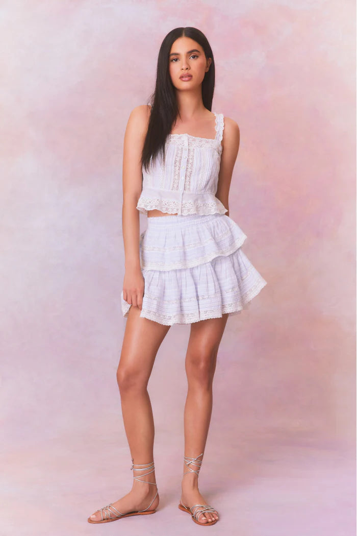 Love Shack Fancy Ruffle Mini Skirt – chanElizabeth