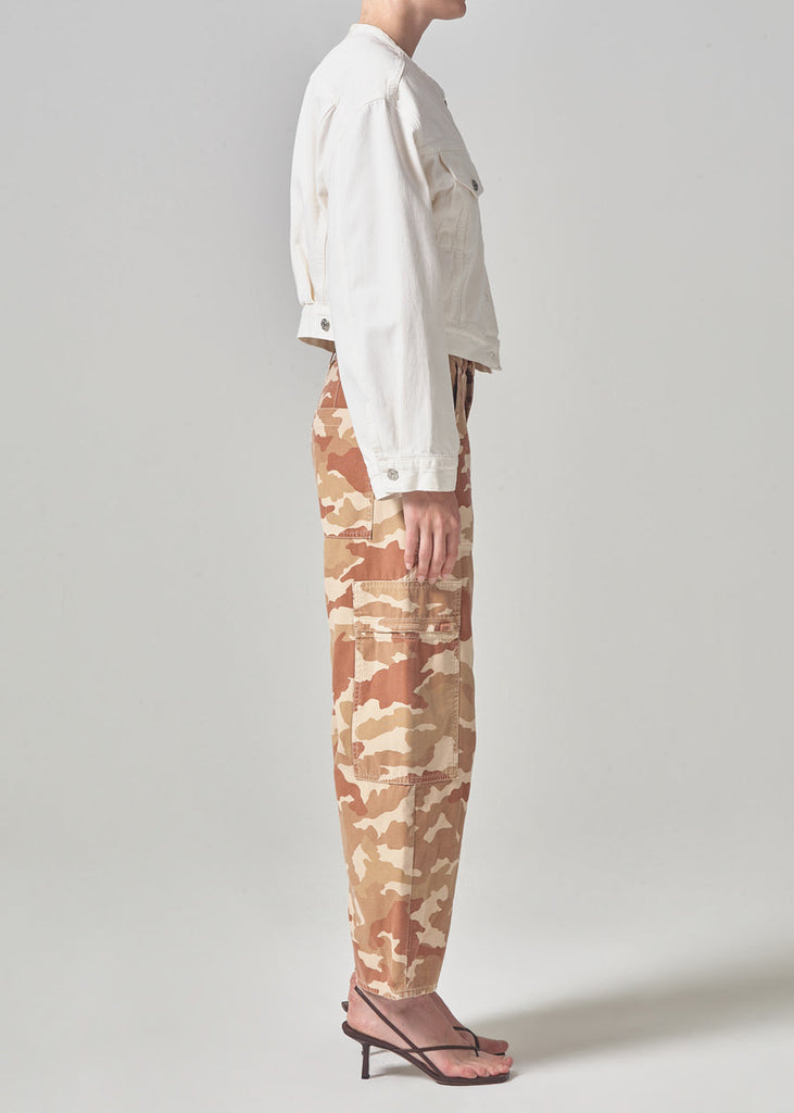 Marcelle Low Slung Cargo in Sand Camo
