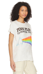 Pink Floyd Airbrush Crew Tee in Vintage White