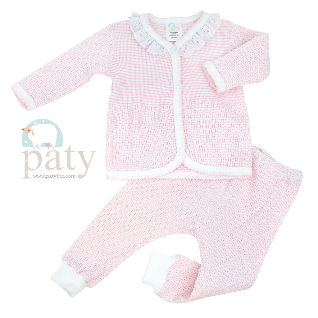 2 Piece Set Longsleeve in Pink