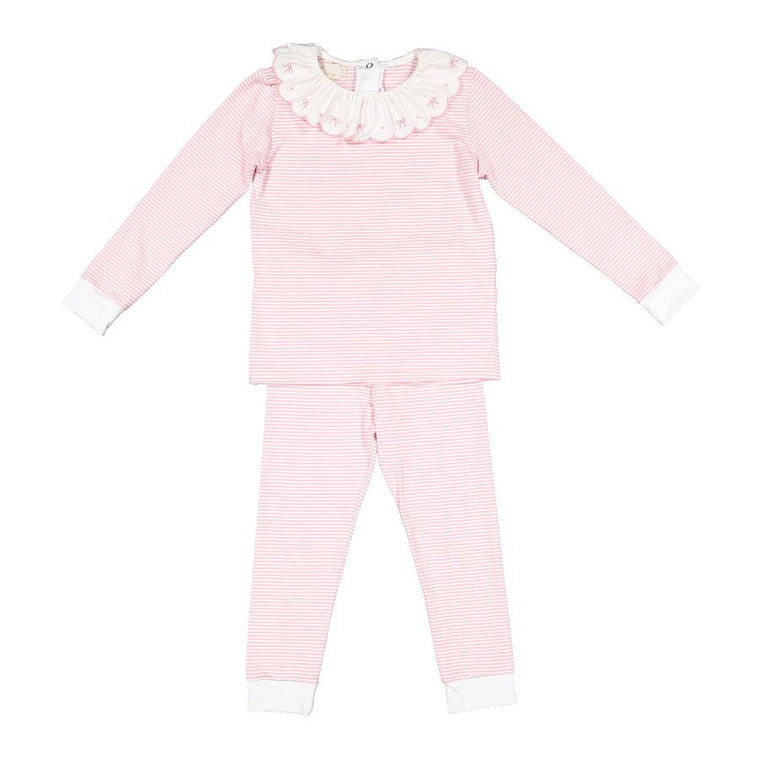 Striped Pink Girl Pajamas