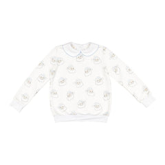 Blue Santa Girl Sweatshirt