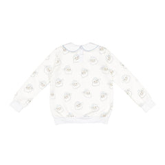 Blue Santa Girl Sweatshirt