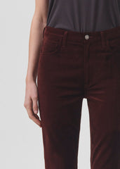Nico Boot Hi Rise (Velvet) in Chocolate Milk