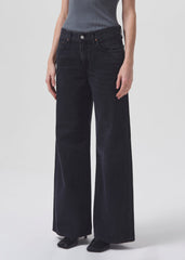 Clara Low Rise Baggy Jean in Mascara