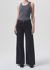 Clara Low Rise Baggy Jean in Mascara