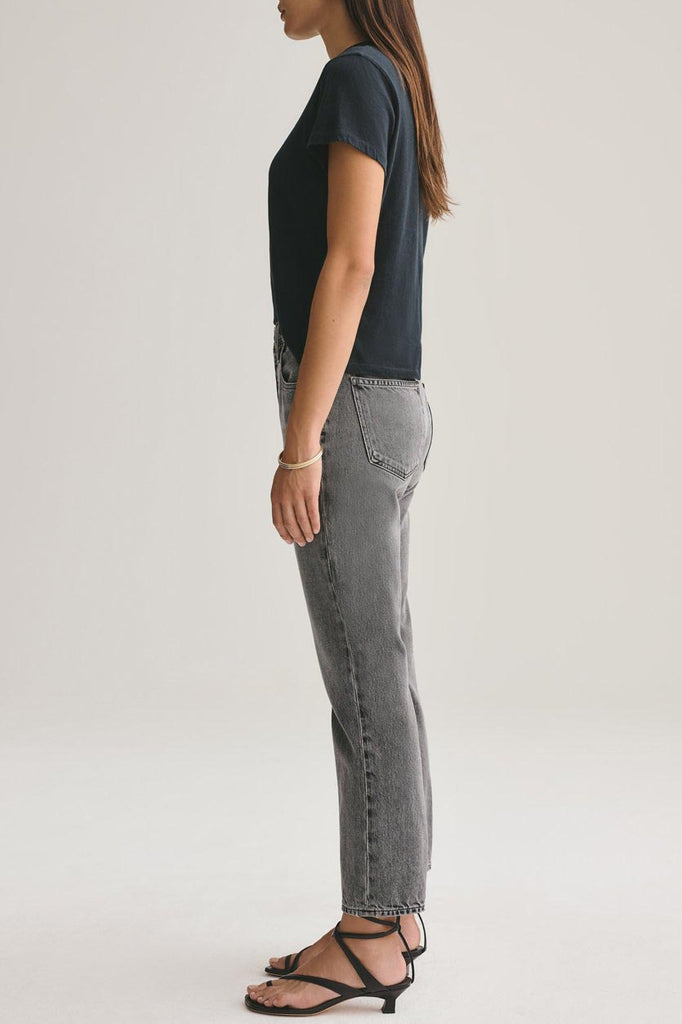 Ripley Mid Rise Jeans in Washed Grey