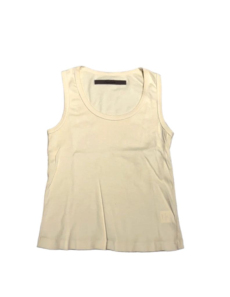 Supima Cotton U Tank in Butter