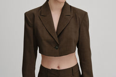 Loreen Blazer in Dark Chocolate