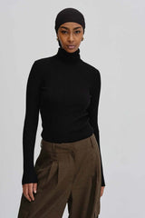 Bob Blouse Merino Wool in Black