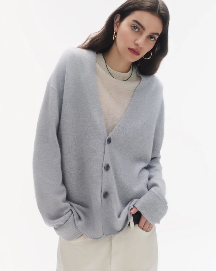 Everywear Cardigan in Stone