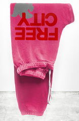Large Sweatpant in Pink Plant/Silver