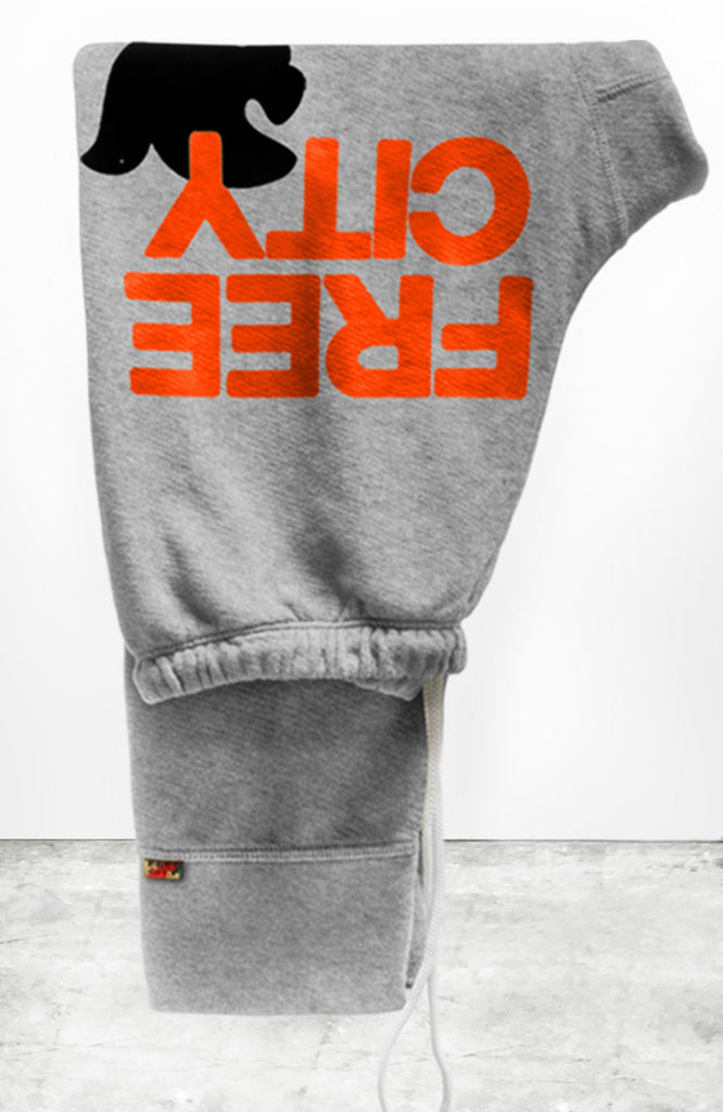 Large Heather 3/4 Sweats in Heather Electric