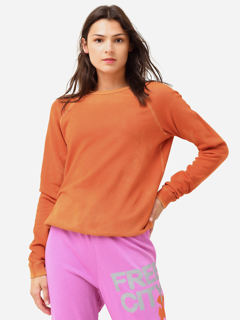 Lucky Rabbits Sweatshirt in Orange Rabbit