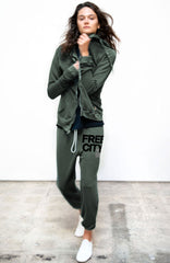 Superfluff Lux Zip Hoodie in Bush