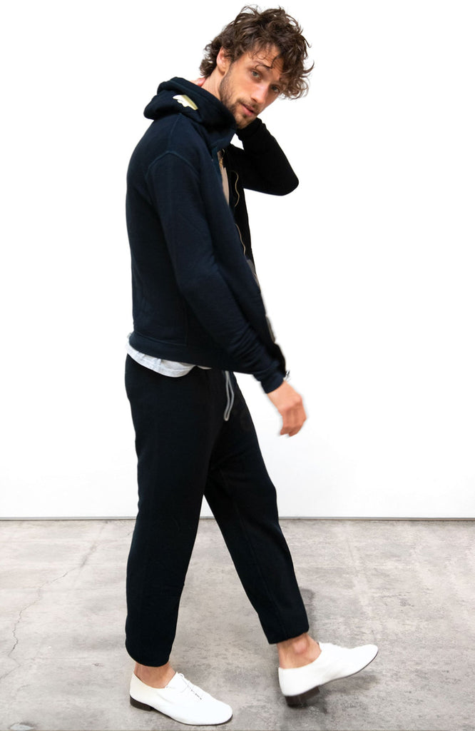 Superfluff Lux Zip Hoodie in Deepspace Cream