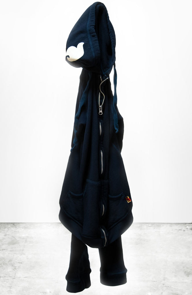 Superfluff Lux Zip Hoodie in Deepspace Cream