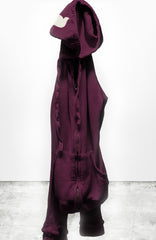Superfluff Lux Zip Hoodie in Eggplant