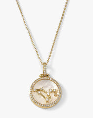 Zodiac Constellation Necklace in Gold