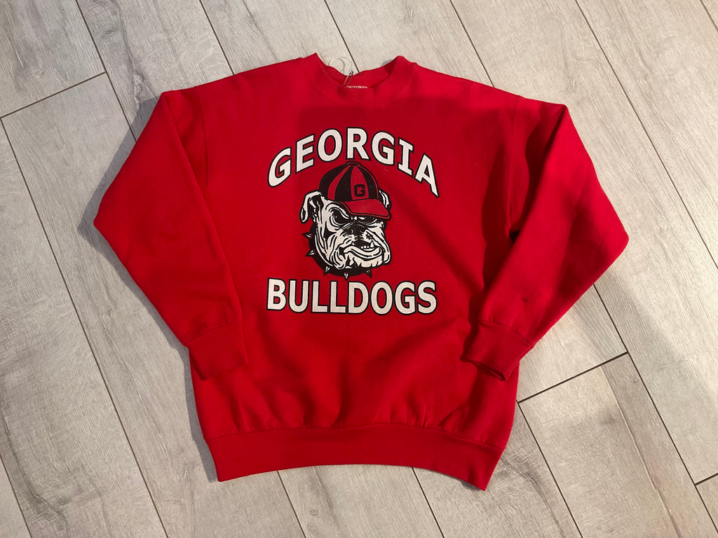 Vintage Georgia Bulldogs Sweatshirt in Red
