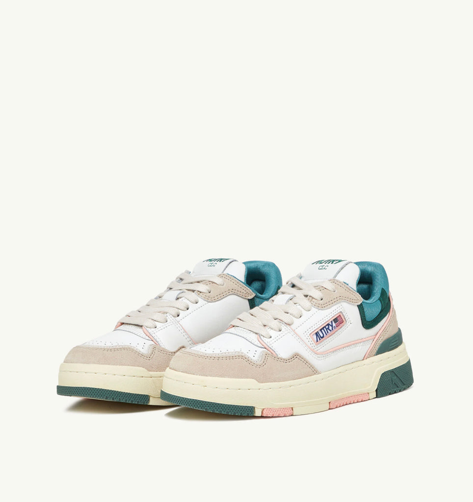 CLC Sneaker Low Top in Green/White/Pink