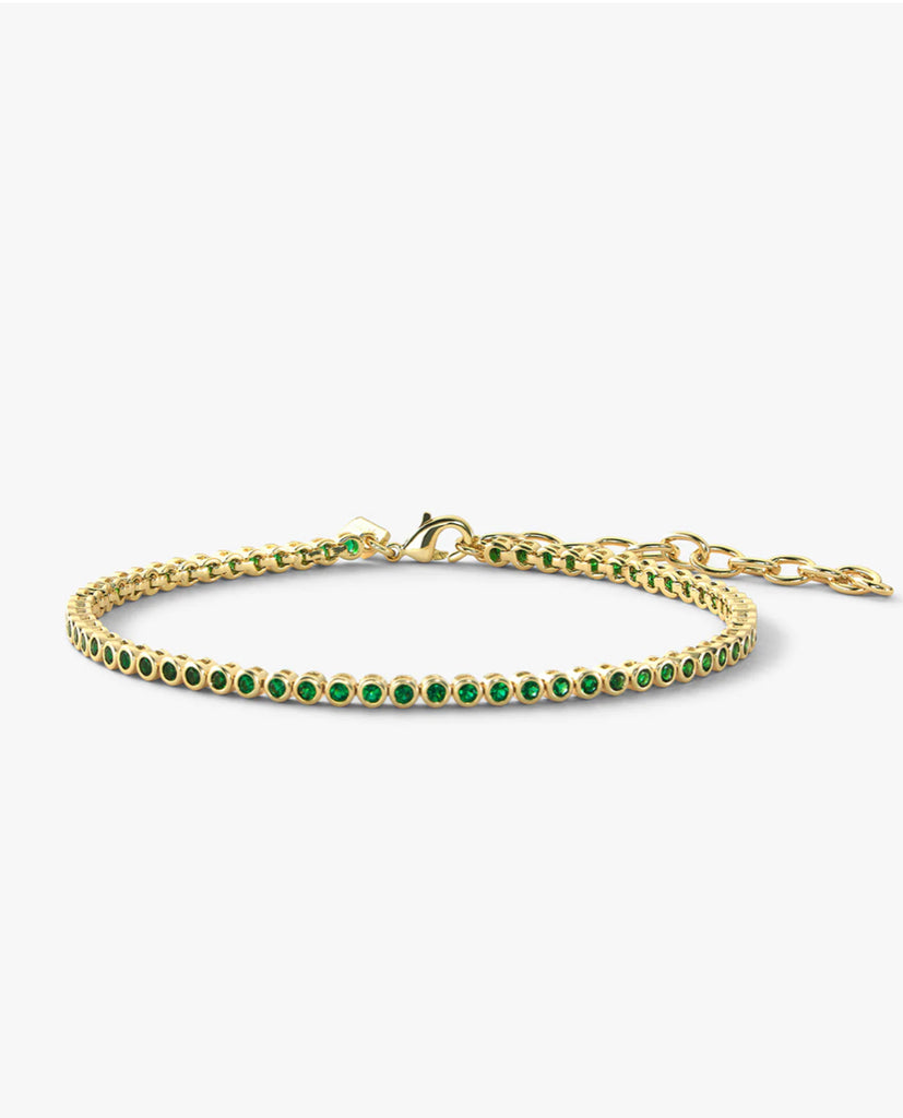 Baby Baroness Anklet in Gold/Emerald