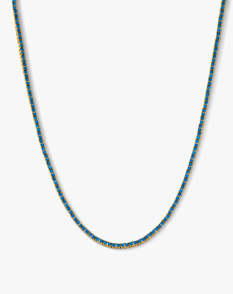 Baby Heiress Necklace in Turquoise 15"