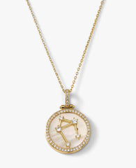 Zodiac Constellation Necklace in Gold