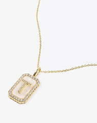 Love Letter Double-Sided Necklace in Gold