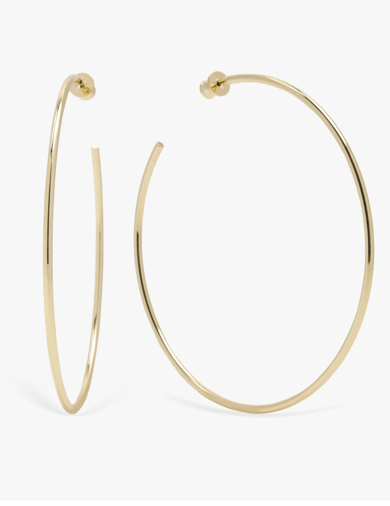 Not Your Average Mom Hoops (3") in Gold