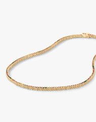 Baby Heiress Necklace in Rainbow Diamondettes 18"
