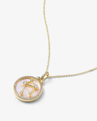 Zodiac Constellation Necklace in Gold