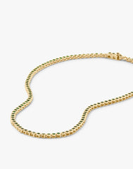 Baby Baroness Necklace (15") in Gold/Emerald