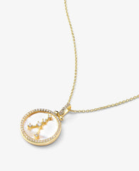 Zodiac Constellation Necklace in Gold