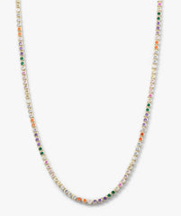 Baby Baroness Necklace (15") in Gold/Rainbow
