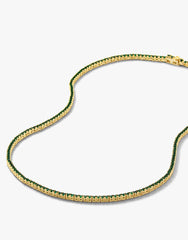 Baby Heiress Necklace in Emerald 15"