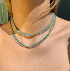 Baby Heiress Necklace in Turquoise 15"