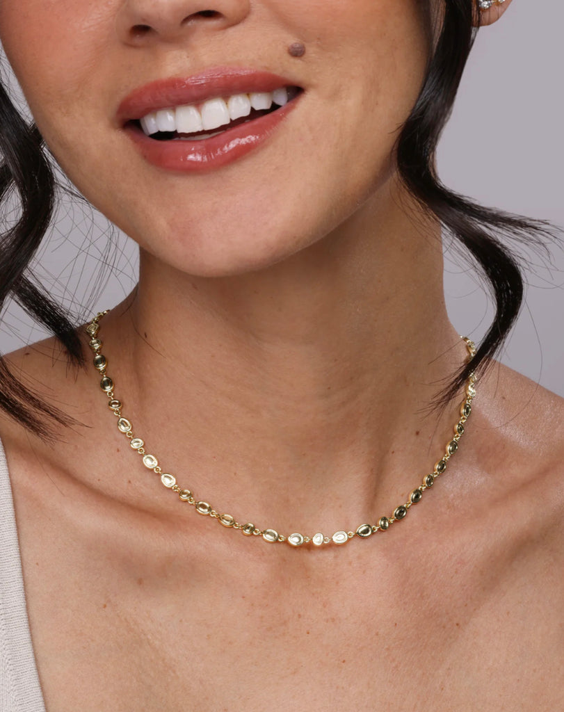 Baby "She's A Natural" Infinity Necklace in Gold