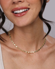 Baby "She's A Natural" Infinity Necklace in Gold