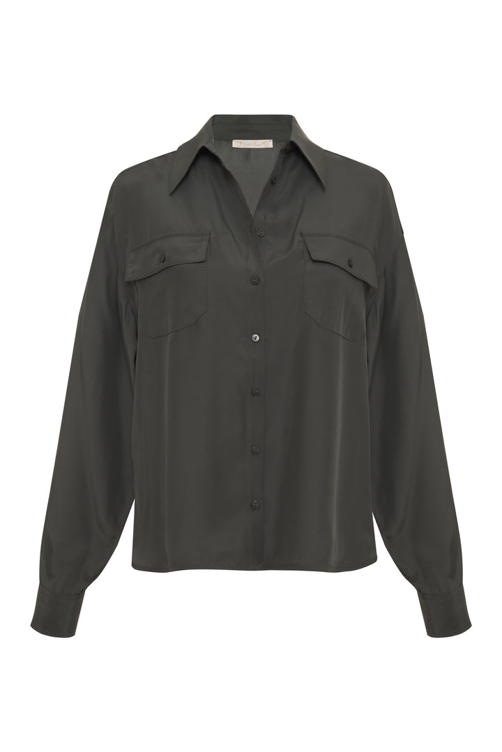 2-Pocket Work Shirt in Slate Grey