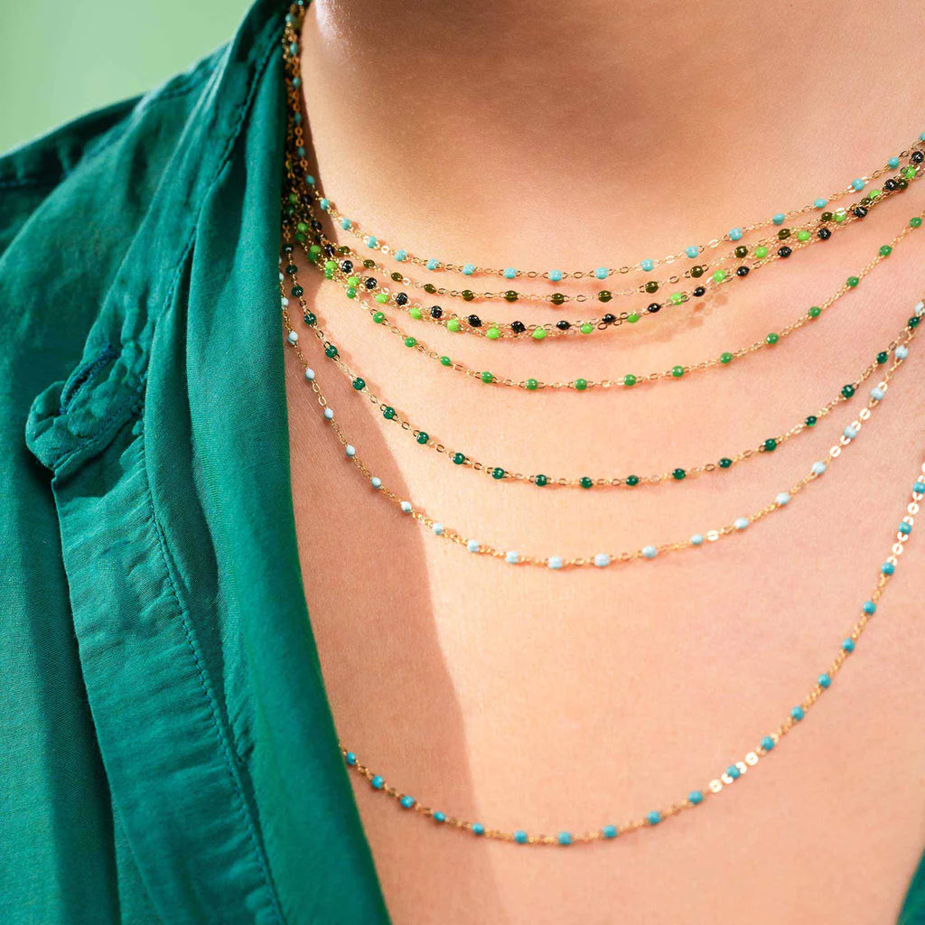 Gigi Classic Necklace 16.5” in Emerald