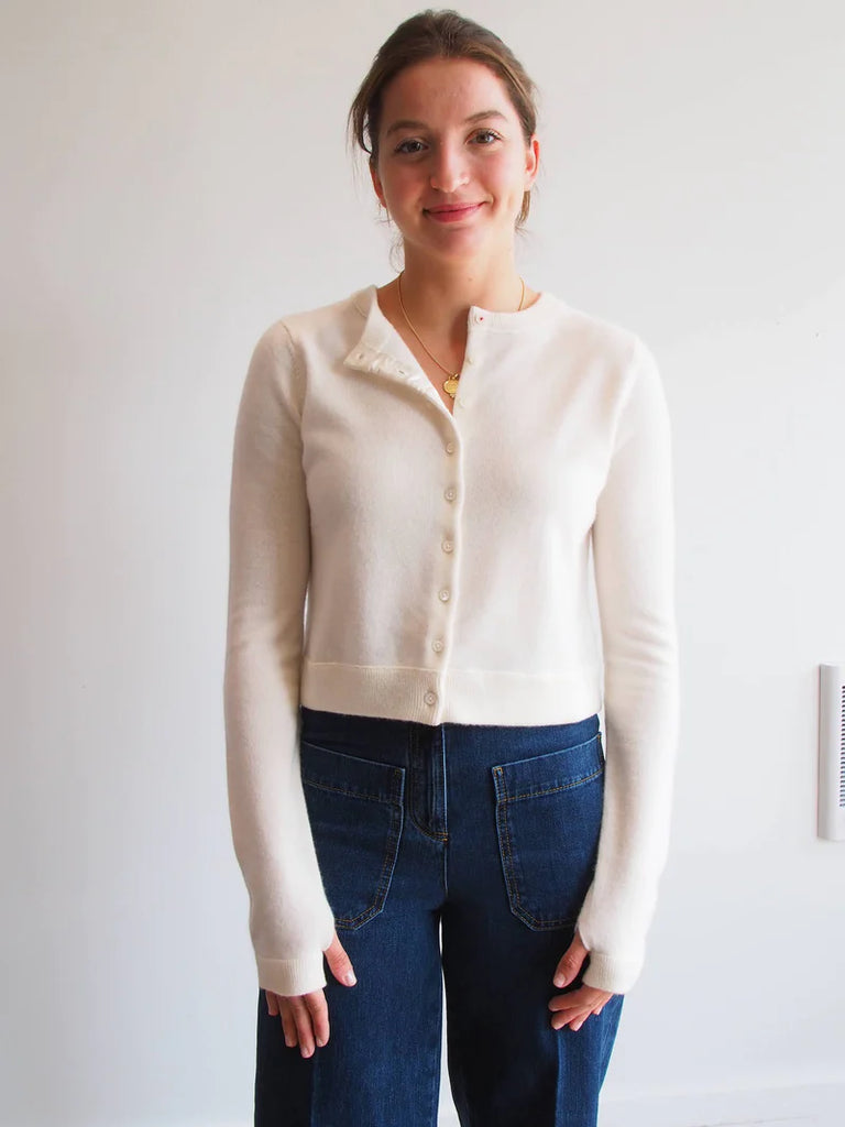 All Thumbs Cardigan in Creme